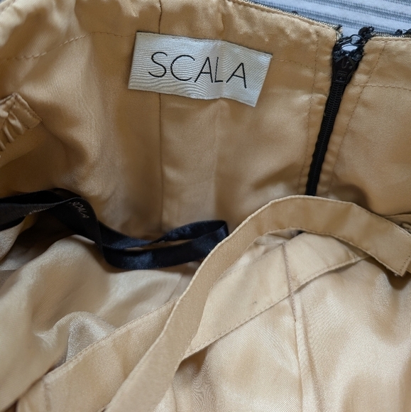 Scala mini beaded strapless black dress sz 10 NWT - Picture 9 of 12